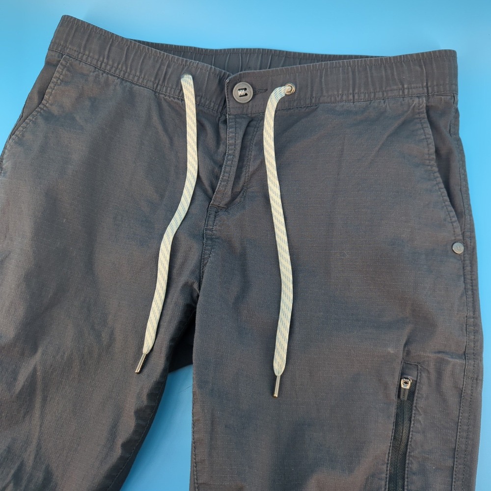 Vuori Ripstop Climber Pants Mens Medium Charcoal Grey Organic Cotton VW401 - Picture 3 of 12